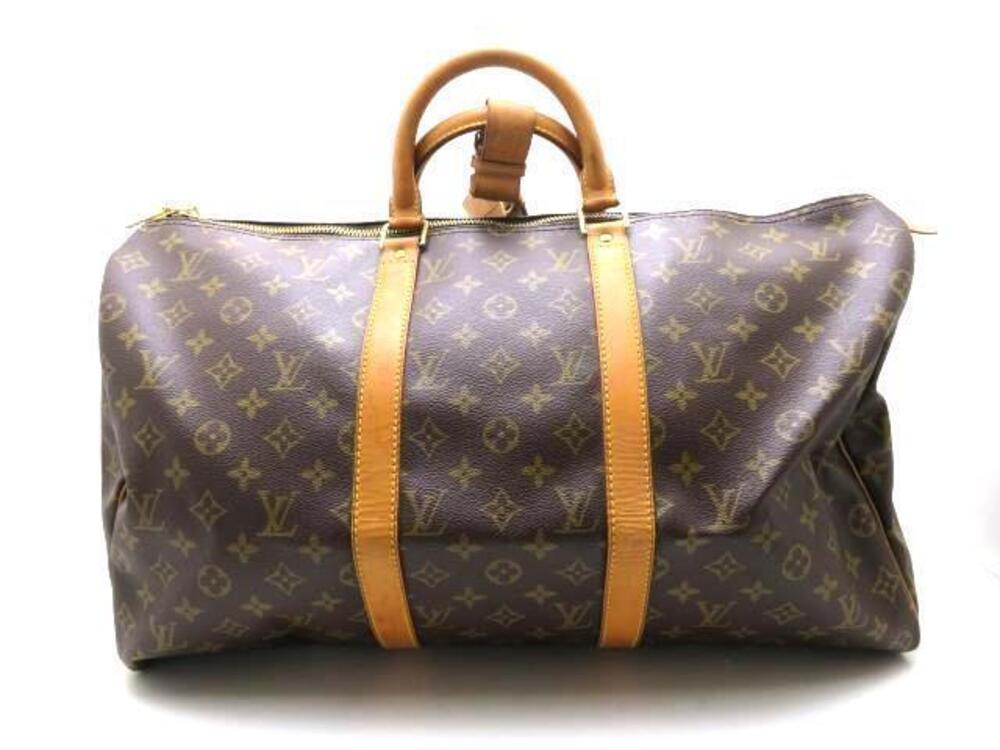 LOUIS VUITTON Keepall Monogram Boston Bag Travel